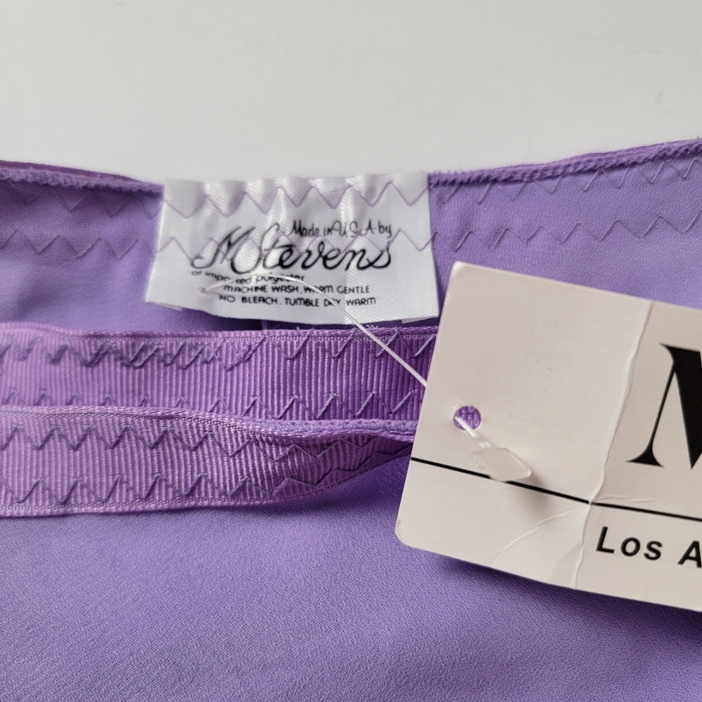 M Stevens Girls 34" Lavender Ballet Chiffon Wrap Skirt - Picture 4 of 12